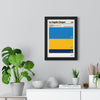 Framed Los Angeles Chargers colour swatch print