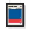 Los Angeles Dodgers MLB Colour Swatch Print