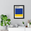 Framed Los Angeles Rams colour swatch print