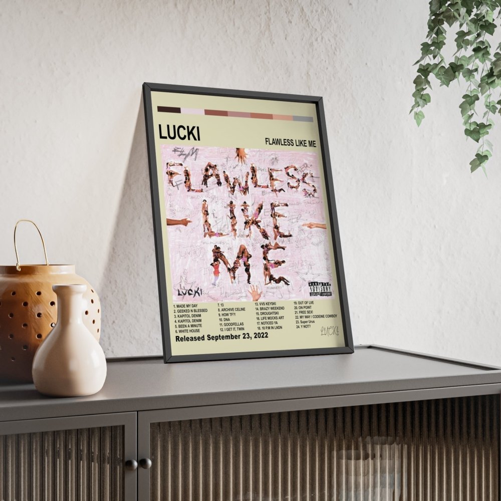 LUCKI - FLAWLESS LIKE ME Album Cover Poster - Poster Kingz