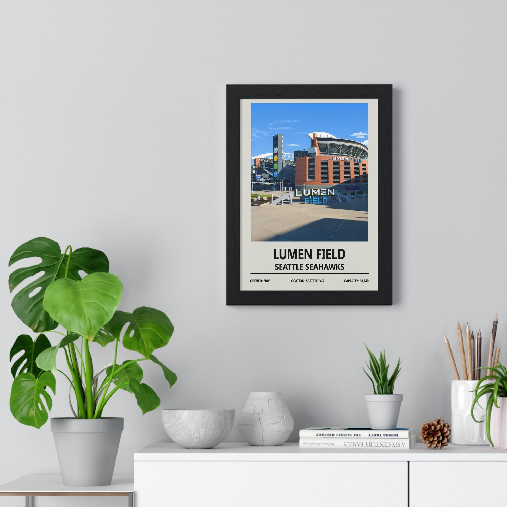 Framed Lumen Field Seattle Seahawks Print poster
