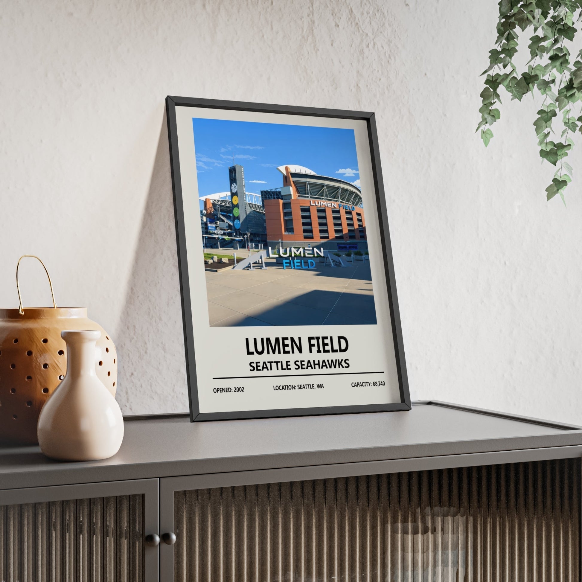 Framed Lumen Field Seattle Seahawks Print poster