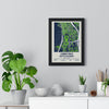 Framed Lumen Field Seattle Seahawks Stadium map print