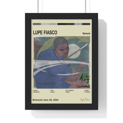 Lupe Fiasco Album Cover Poster - Poster Kingz - A5 (unframed) - Vintage - Samurai