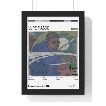 Lupe Fiasco Album Cover Poster - Poster Kingz - A5 (unframed) - White - Samurai