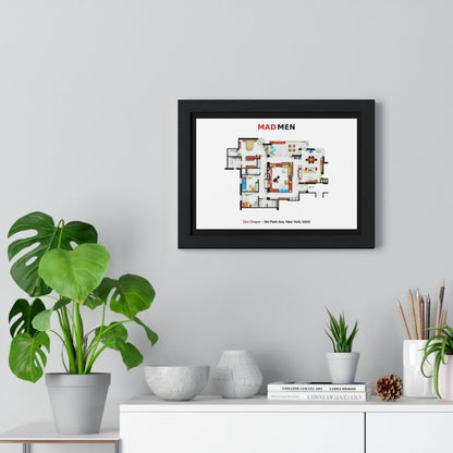 Mad Men, Don Draper FloorPlan Poster - Iconic TV Show Blueprint Art - Poster Kingz - A5 (Unframed) - 