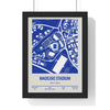 Framed Madejski Stadium map poster
