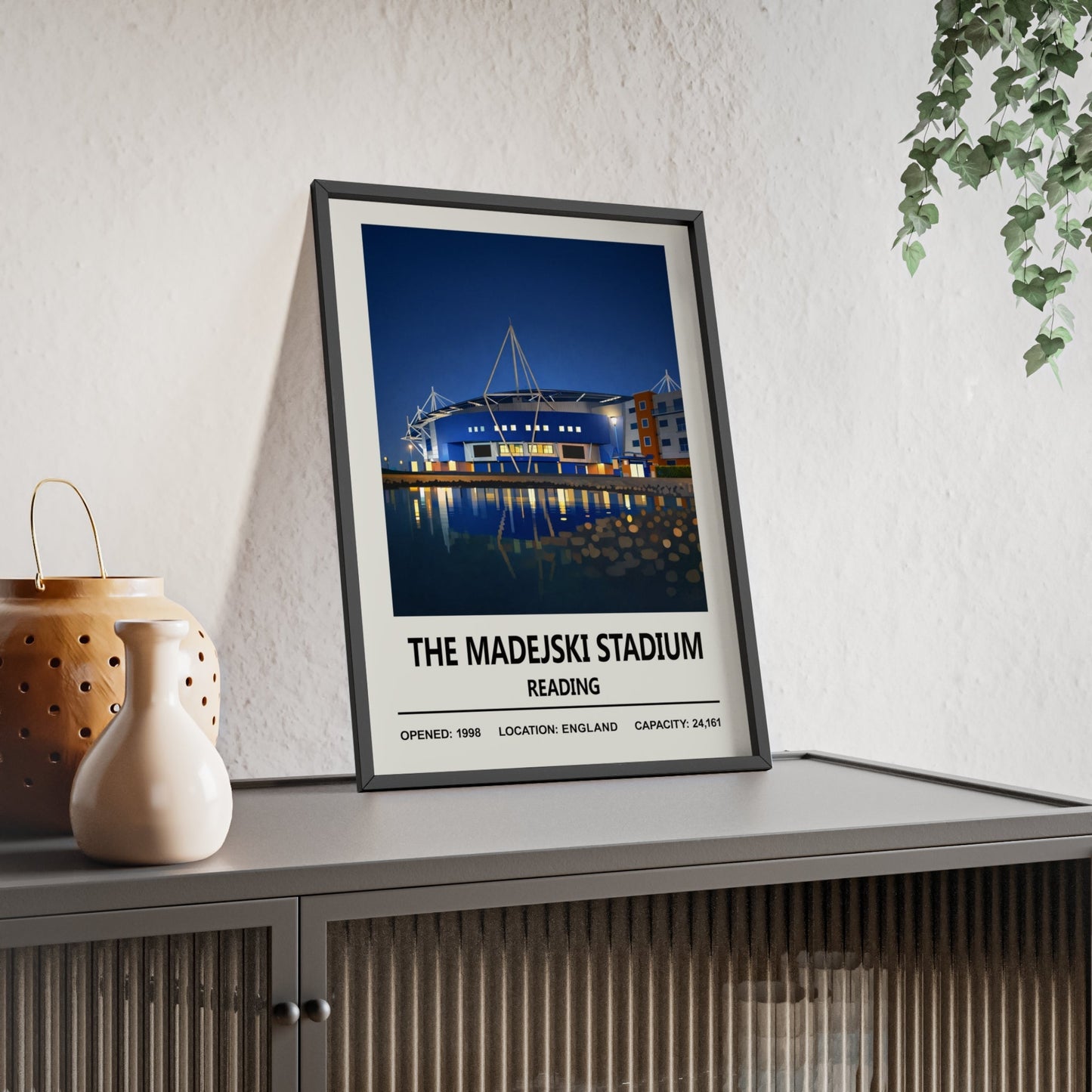 Framed Madejski Stadium Reading poster