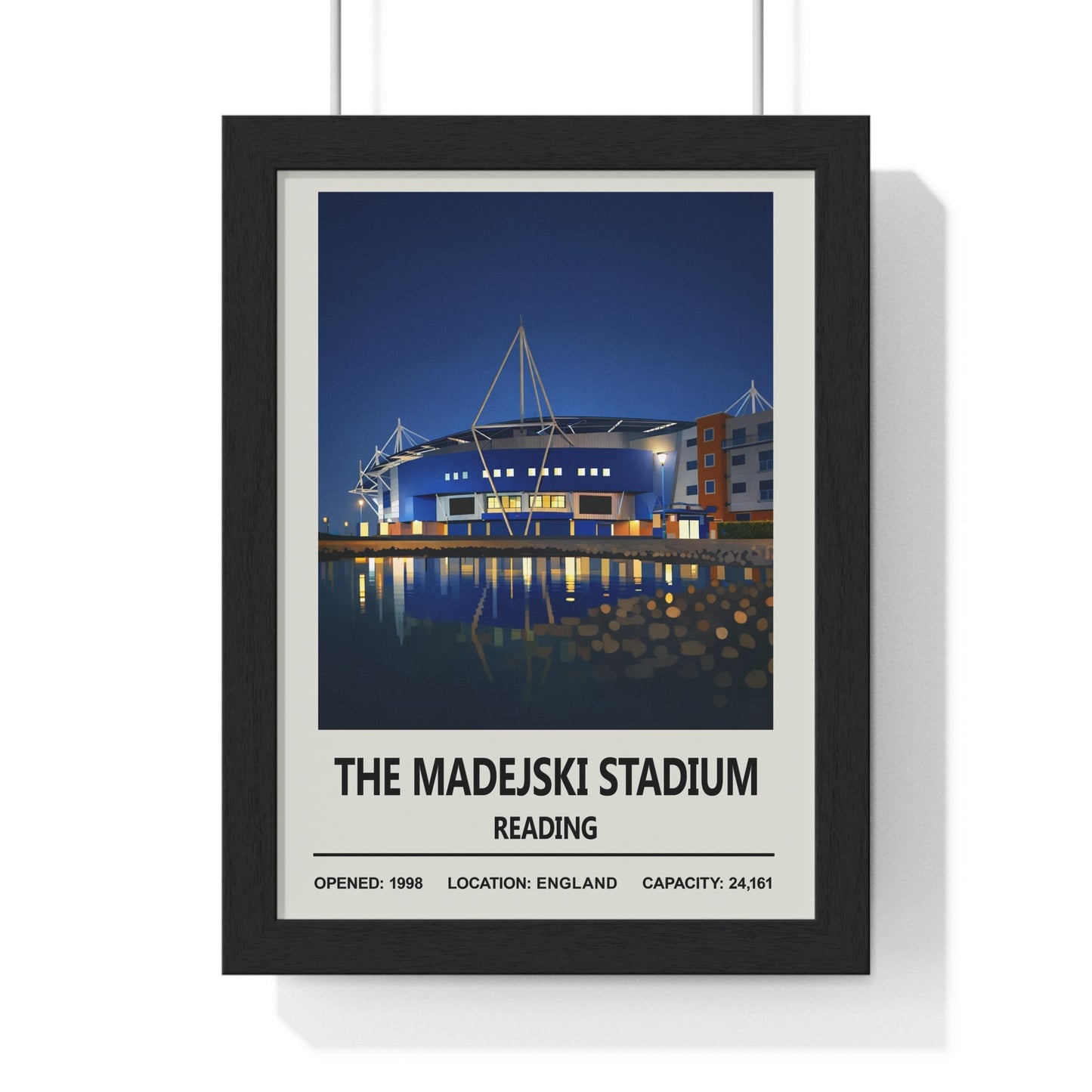 Framed Madejski Stadium Reading poster