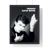 David Bowie Heroes Framed or Unframed 30x40cm Music Poster - David Bowie wall art main framed product image