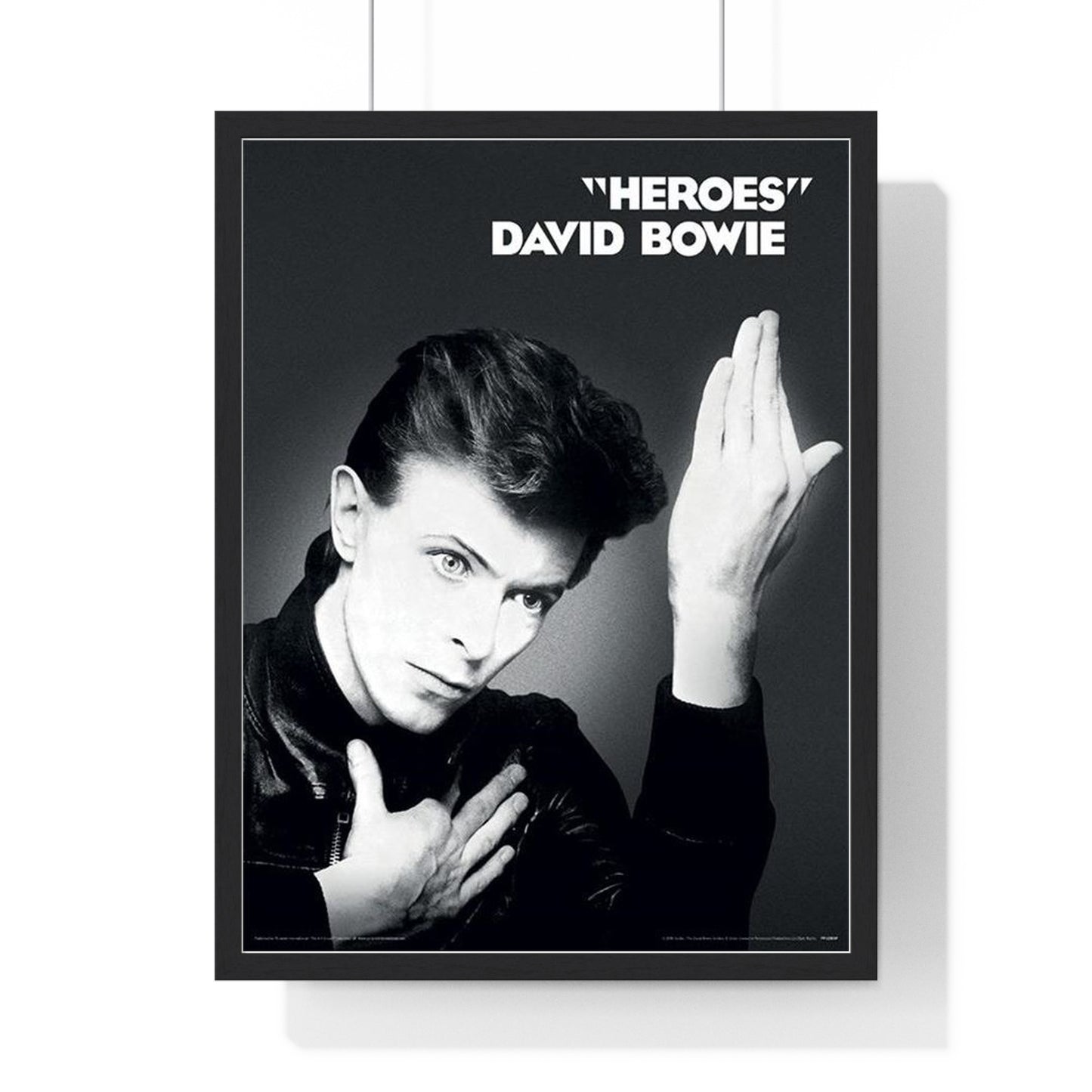 David Bowie Heroes Framed or Unframed 30x40cm Music Poster - David Bowie wall art main framed product image