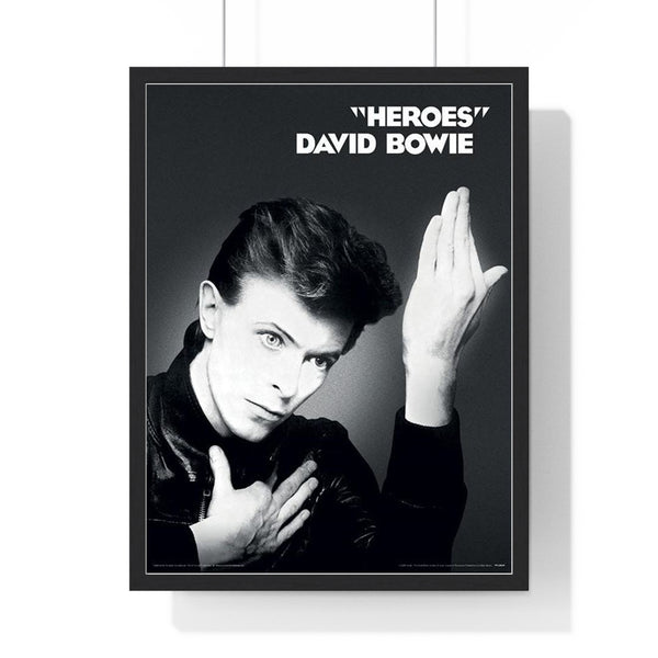 David Bowie Heroes Framed or Unframed 30x40cm Music Poster - David Bowie wall art main framed product image