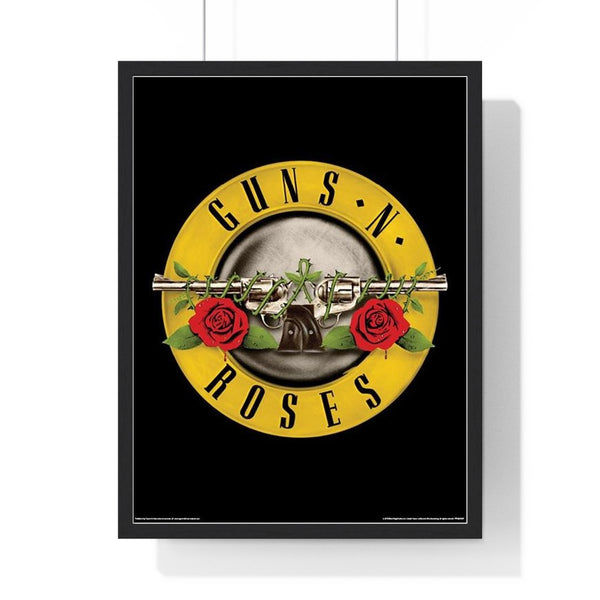 Guns N' Roses Bullet Logo Framed or Unframed 30x40cm Music Poster - Guns N' Roses wall art main framed product image