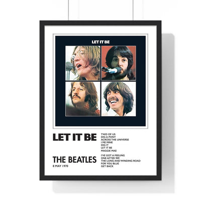 The Beatles Let It Be Collector Print Framed or Unframed 30x40cm Music Poster - The Beatles wall art main framed product image
