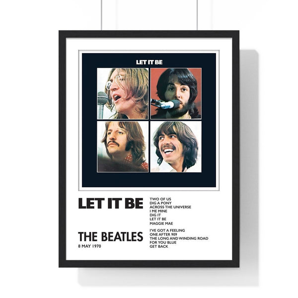 The Beatles Let It Be Collector Print Framed or Unframed 30x40cm Music Poster - The Beatles wall art main framed product image