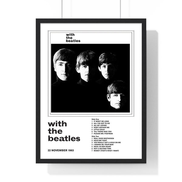 The Beatles With The Beatles Collector Print Framed or Unframed 30x40cm Music Poster - The Beatles wall art main framed product image