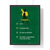 Queen I Want Checklist Framed or Unframed 30x40cm Music Poster - Queen wall art main framed product image