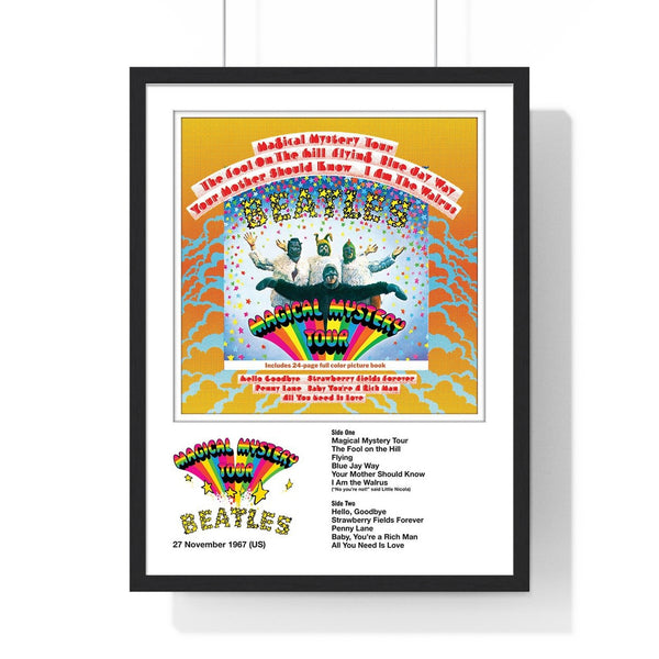 The Beatles Magical Mystery Tour Collector Print Framed or Unframed 30x40cm Music Poster - The Beatles wall art main framed product image