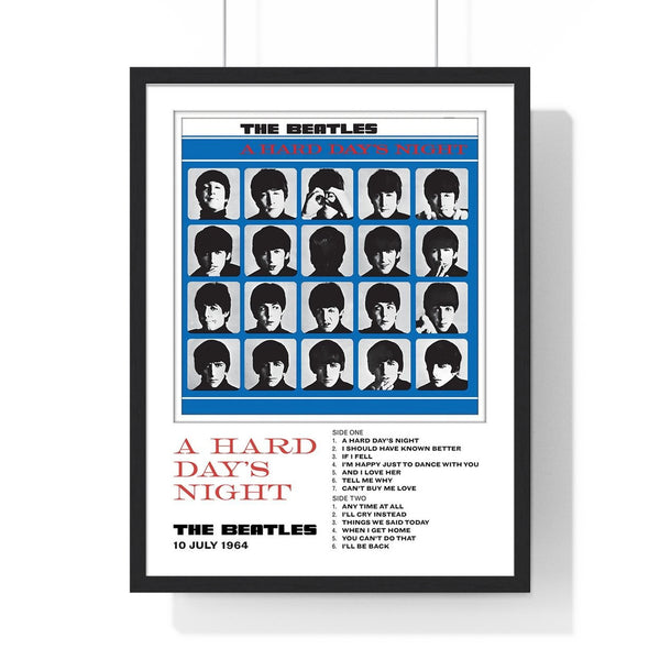 The Beatles A Hard Day's Night Collector Print Framed or Unframed 30x40cm Music Poster - The Beatles wall art main framed product image