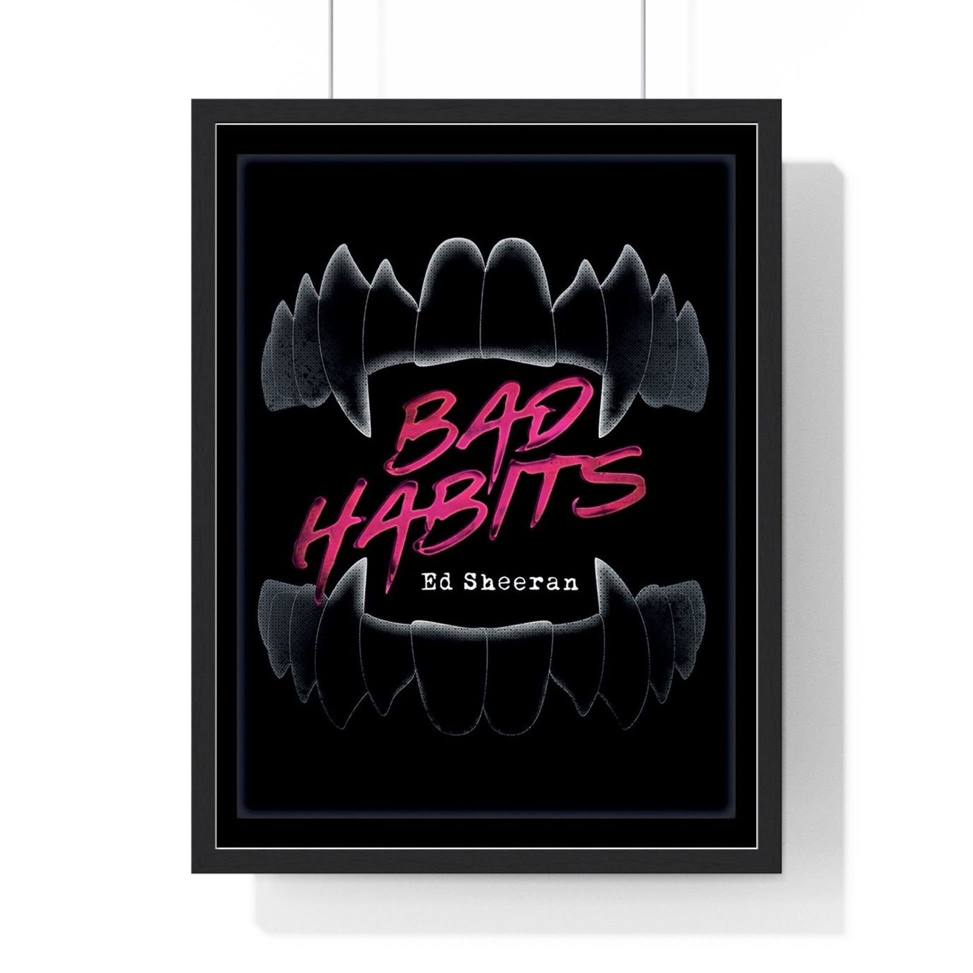 Ed Sheeran Bad Habits Framed or Unframed 30x40cm Music Poster - Ed Sheeran wall art main framed product image