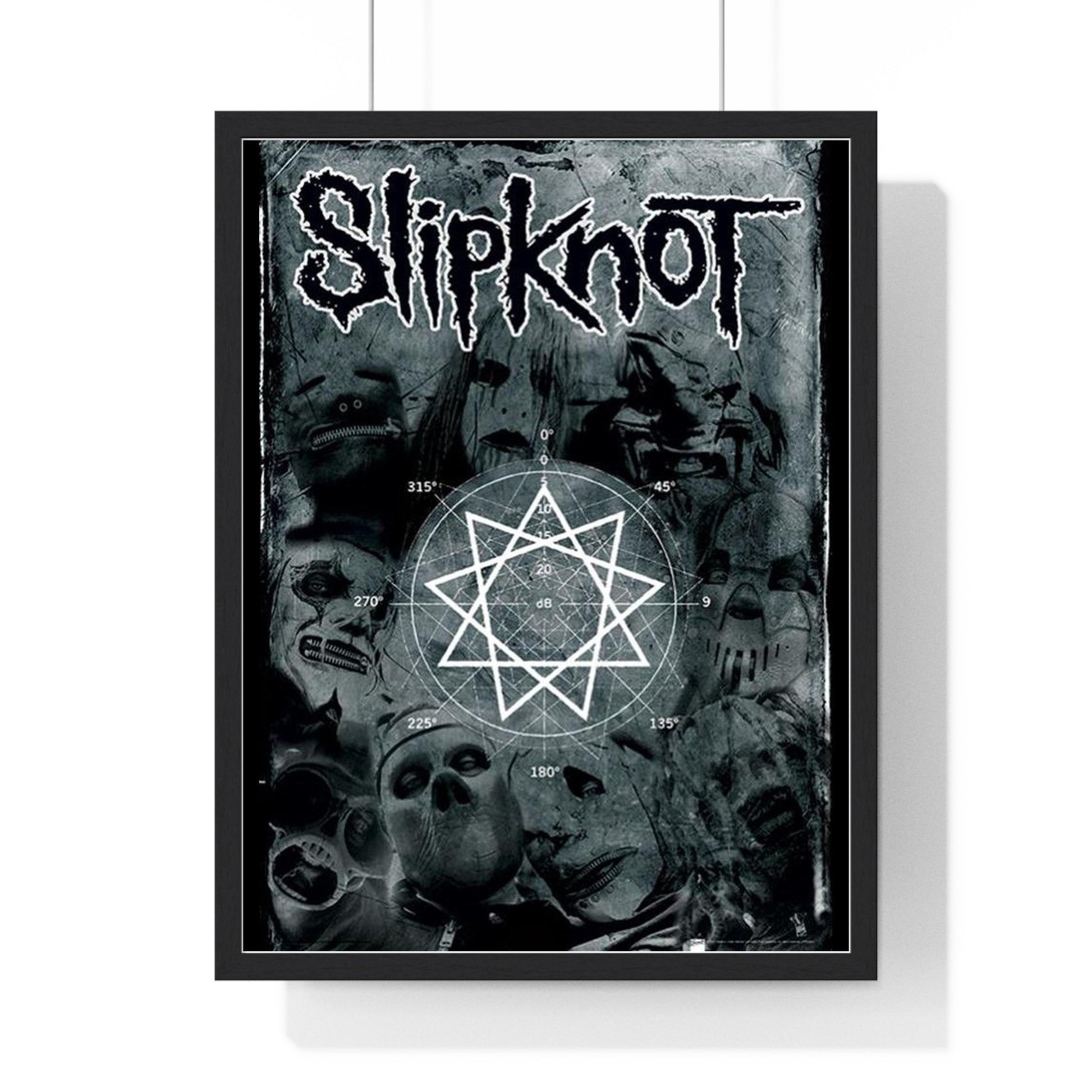 Slipknot Pentagram Framed or Unframed 30x40cm Music Poster - Slipknot wall art main framed product image