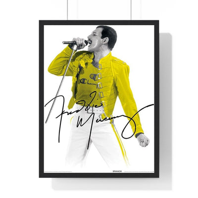 Freddie Mercury Yellow Jacket Framed or Unframed 30x40cm Music Poster - Freddie Mercury wall art main framed product image