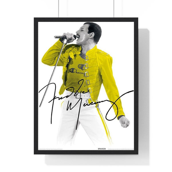 Freddie Mercury Yellow Jacket Framed or Unframed 30x40cm Music Poster - Freddie Mercury wall art main framed product image