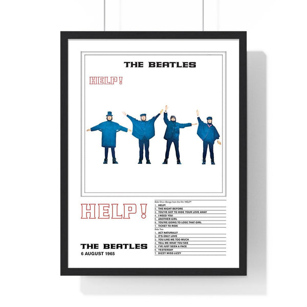 The Beatles Help! Collector Print Framed or Unframed 30x40cm Music Poster - The Beatles wall art main framed product image