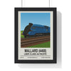 Mallard 4468 Poster | World’s Fastest Steam Locomotive Railway Wall Art