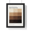 Manchester Brew Colour Chart in a black frame