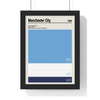 Manchester City Colour Swatch Print | City Colours Poster