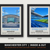 Manchester City Inside & Out Stadium Set | Etihad Stadium + Inside Stadium Prints