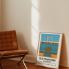 Framed Manchester Old Trafford Print Legends Stadium poster