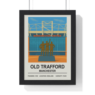 Manchester Old Trafford Print Legends Stadium - Poster Kingz - A5 (unframed) 5.8 × 8.3 in - 