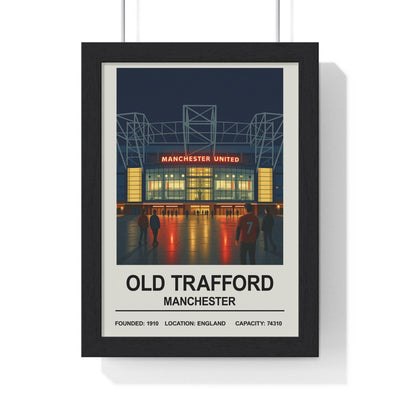 Manchester Old Trafford Print - Poster Kingz - A5 (unframed) 5.8 × 8.3 in - 