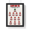 Manchester United Camp Nou 1999 XI print in a black frame