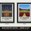 Manchester United Inside & Out Stadium Set | Old Trafford + Inside Stadium Prints