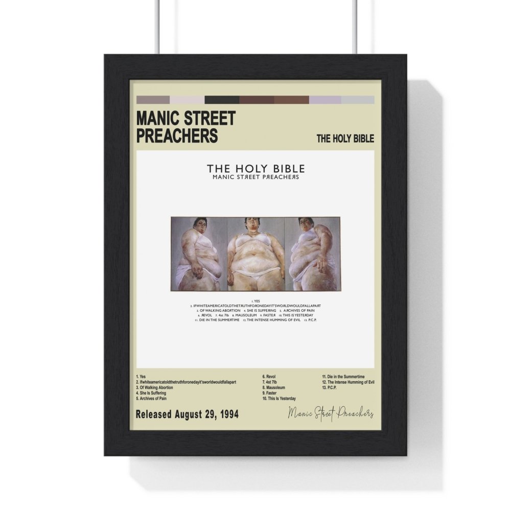 Manic Street Preachers Album Cover Poster - Poster Kingz - A5 (unframed) - Vintage - The Holy Bible