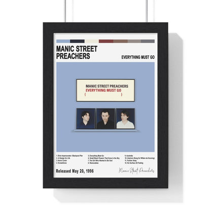 Manic Street Preachers Album Cover Poster - Poster Kingz - A5 (unframed) - White - Everything Must Go