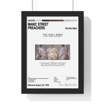 Manic Street Preachers Album Cover Poster - Poster Kingz - A5 (unframed) - White - The Holy Bible