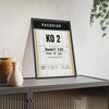 Pacquiao v Hatton 2009 Boxing Poster framed and leaning on a sideboard