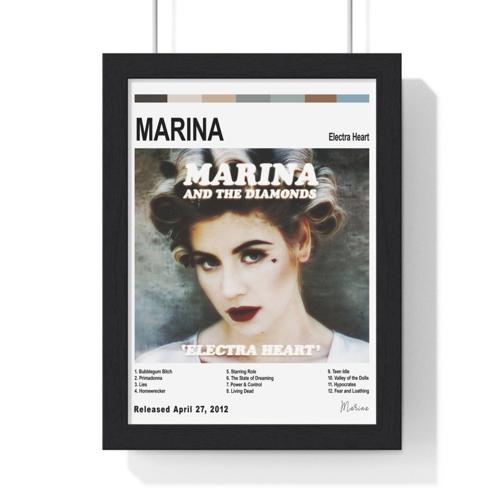 MARINA - Electra Heart Album Cover Poster - Poster Kingz