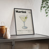 Framed Martini Cocktail - Timeless Gin Drink - print