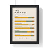 Mash Bill print framed in a black frame, ready to hang