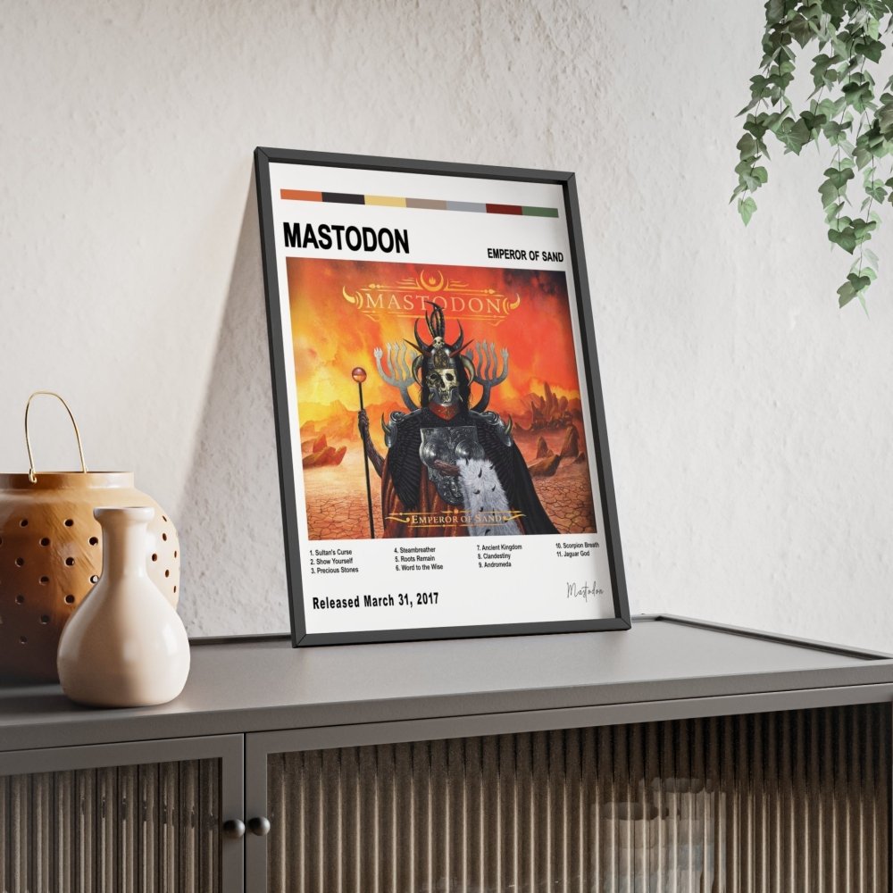 Mastodon - Emperor of Sand Album Cover Poster - Poster Kingz - A5 (unframed) - White - 