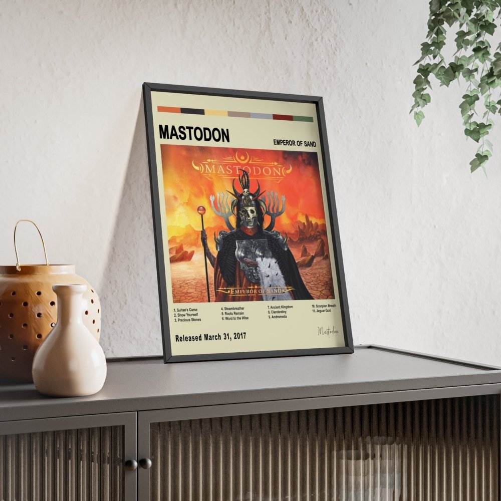 Mastodon - Emperor of Sand Album Cover Poster - Poster Kingz - A5 (unframed) - White - 