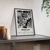 Framed Meadow Lane Stadium map print