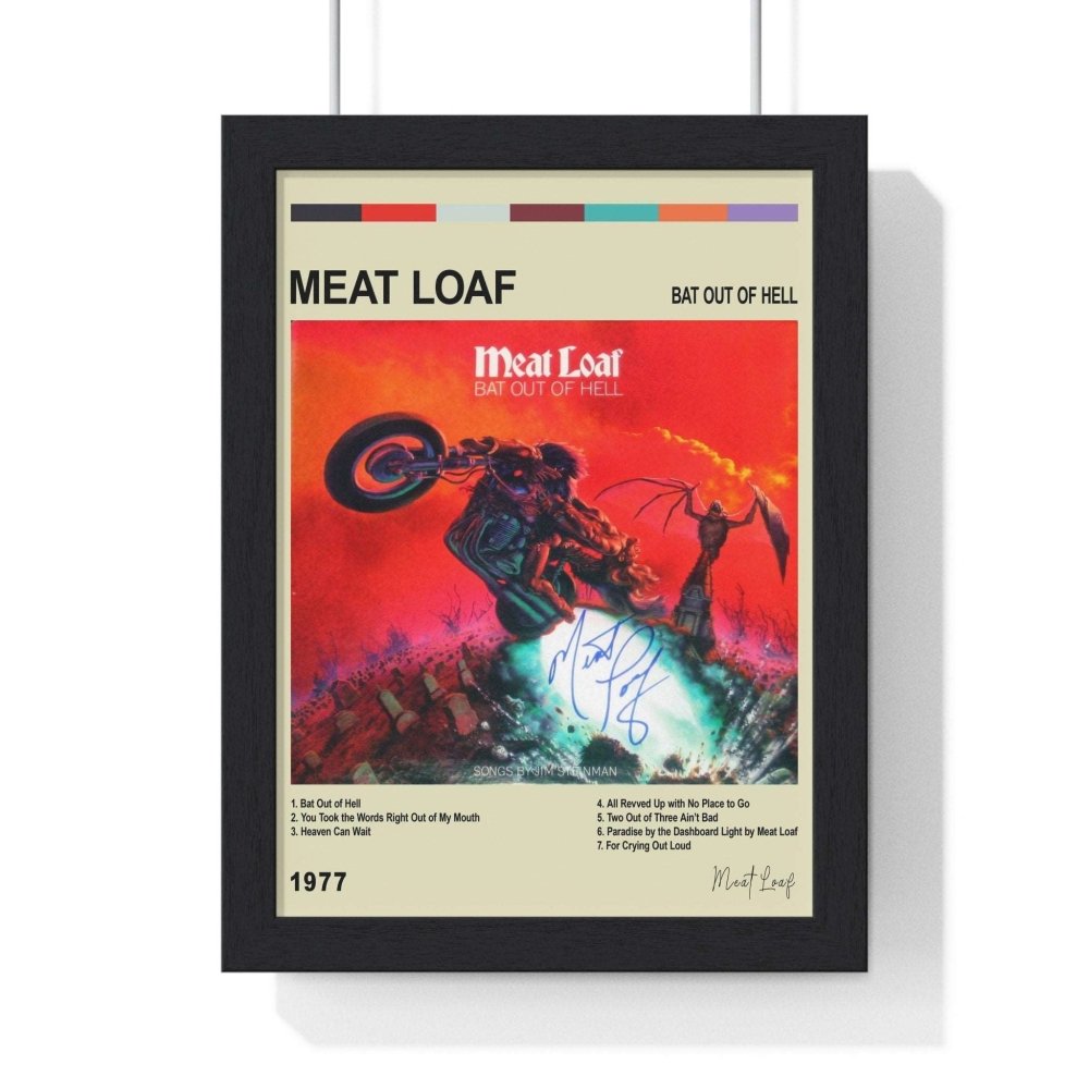 Meat Loaf - Bat out of Hell Poster - Poster Kingz - A5 (unframed) - Vintage AlbumArt