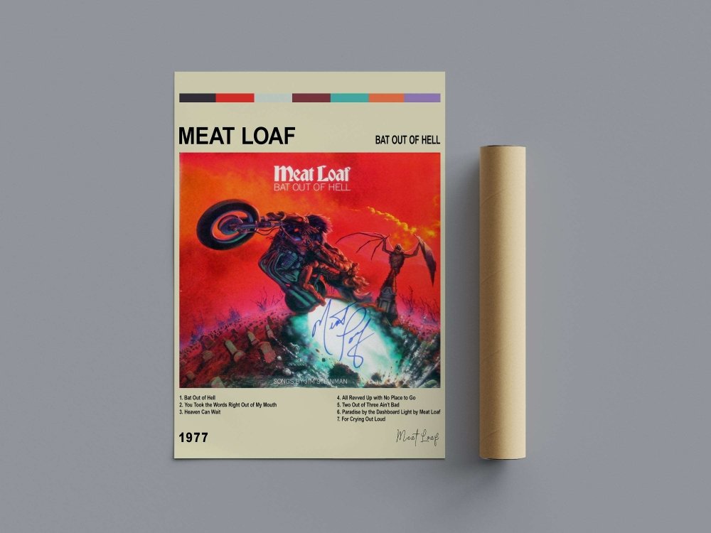 Meat Loaf - Bat out of Hell Poster - Poster Kingz AlbumArt