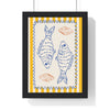 Framed Mediterranean Fish Kitchen Print - Coastal Food print